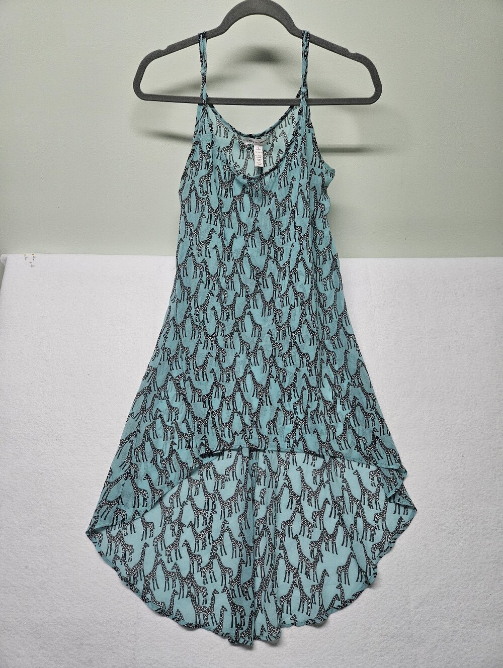 Ambiance Apparel Giraffe Print Dress Swimsuit Coverup Size Small